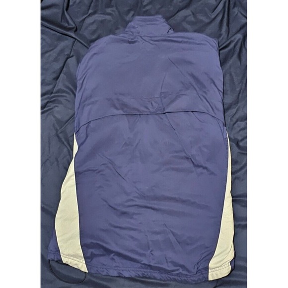 VINTAGE 90's Nike Soccer Windbreaker Silver‎ Tab Jacket Navy Mens Size L - Picture 4 of 6